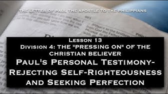 Philippians – The “Pressing On” of the Christian Believer