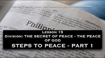 Philippians – Steps to Peace